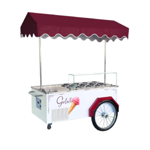 ItalCart P Gelato Cold Plate Push Cart